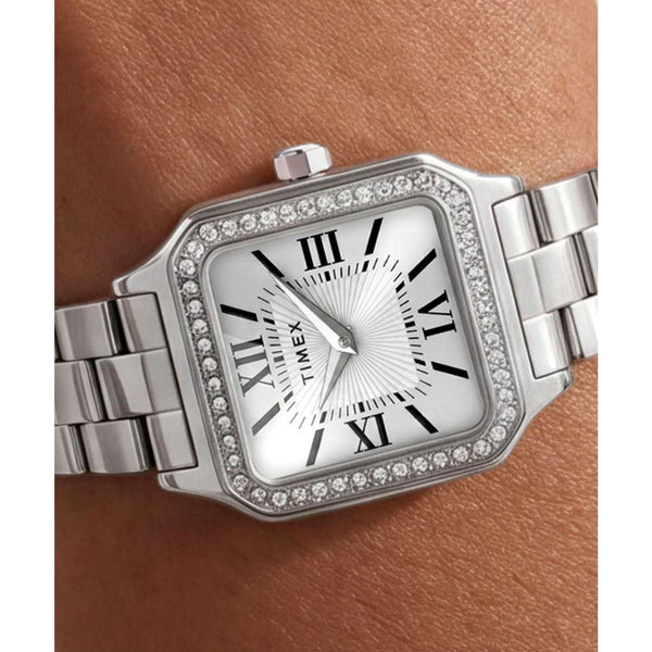 TW2Y90300 Reloj Timex Addison de dama correa de metal plateado