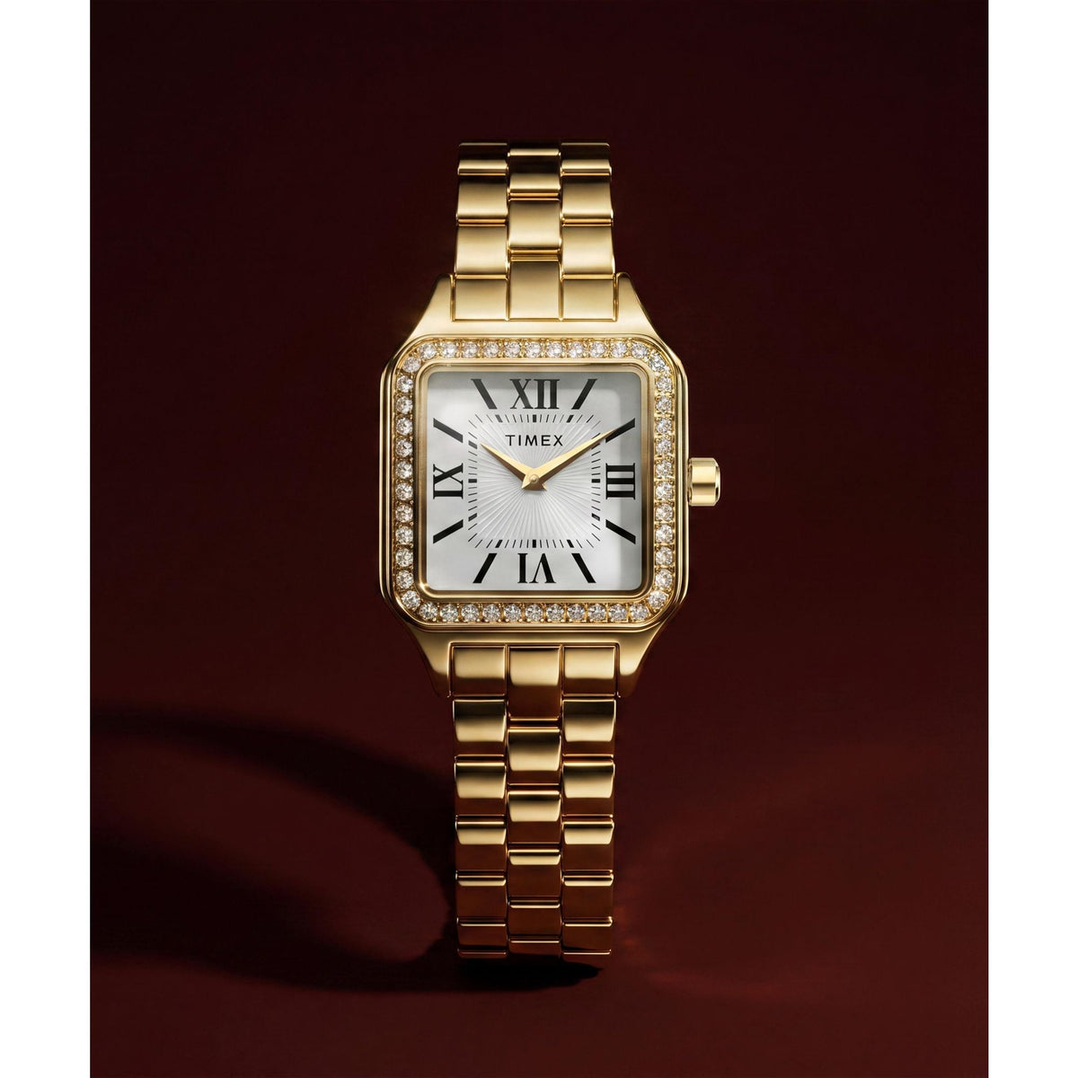 TW2Y90500 Reloj Timex Addison de dama correa de metal - Acero Inoxidable Dorado