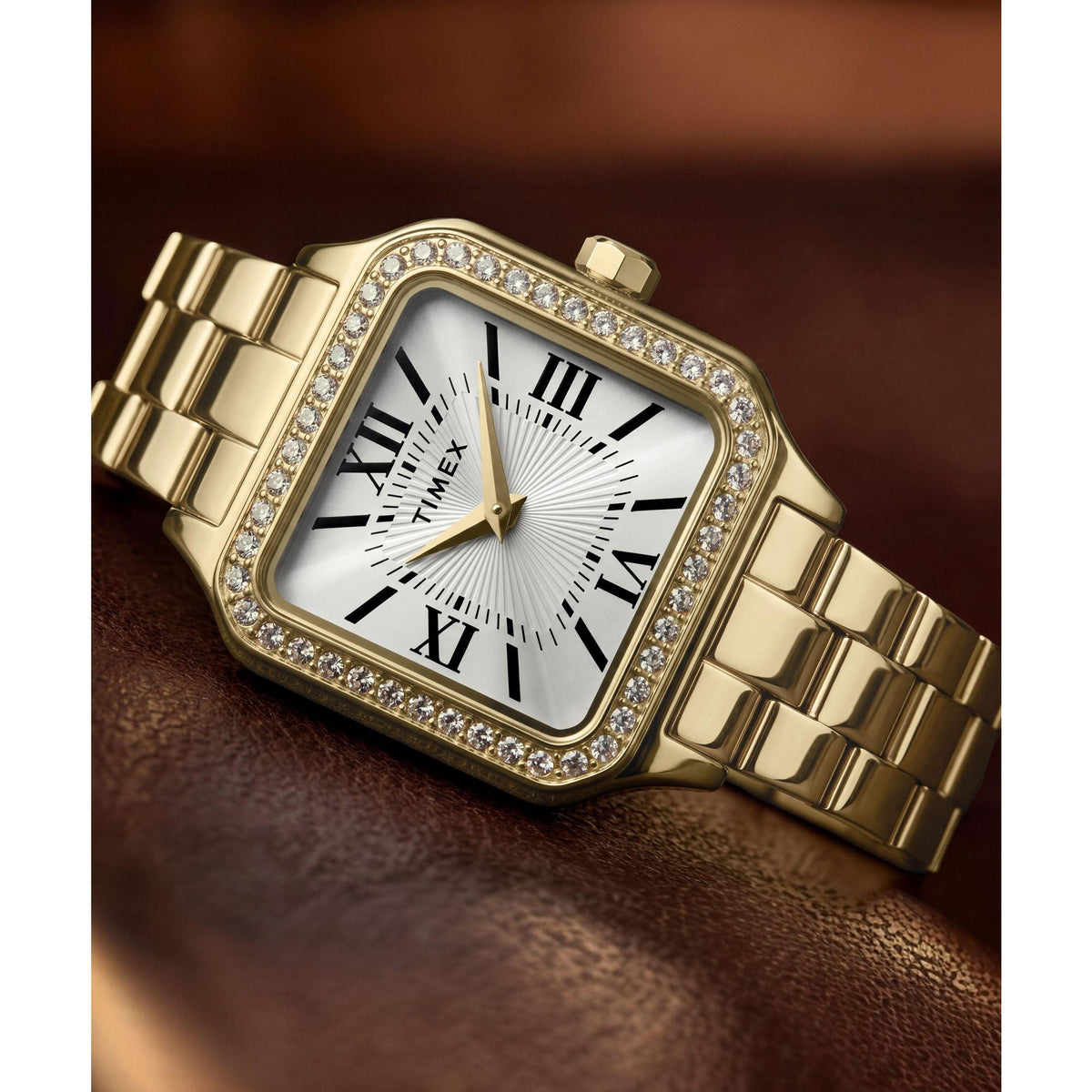 TW2Y90500 Reloj Timex Addison de dama correa de metal - Acero Inoxidable Dorado