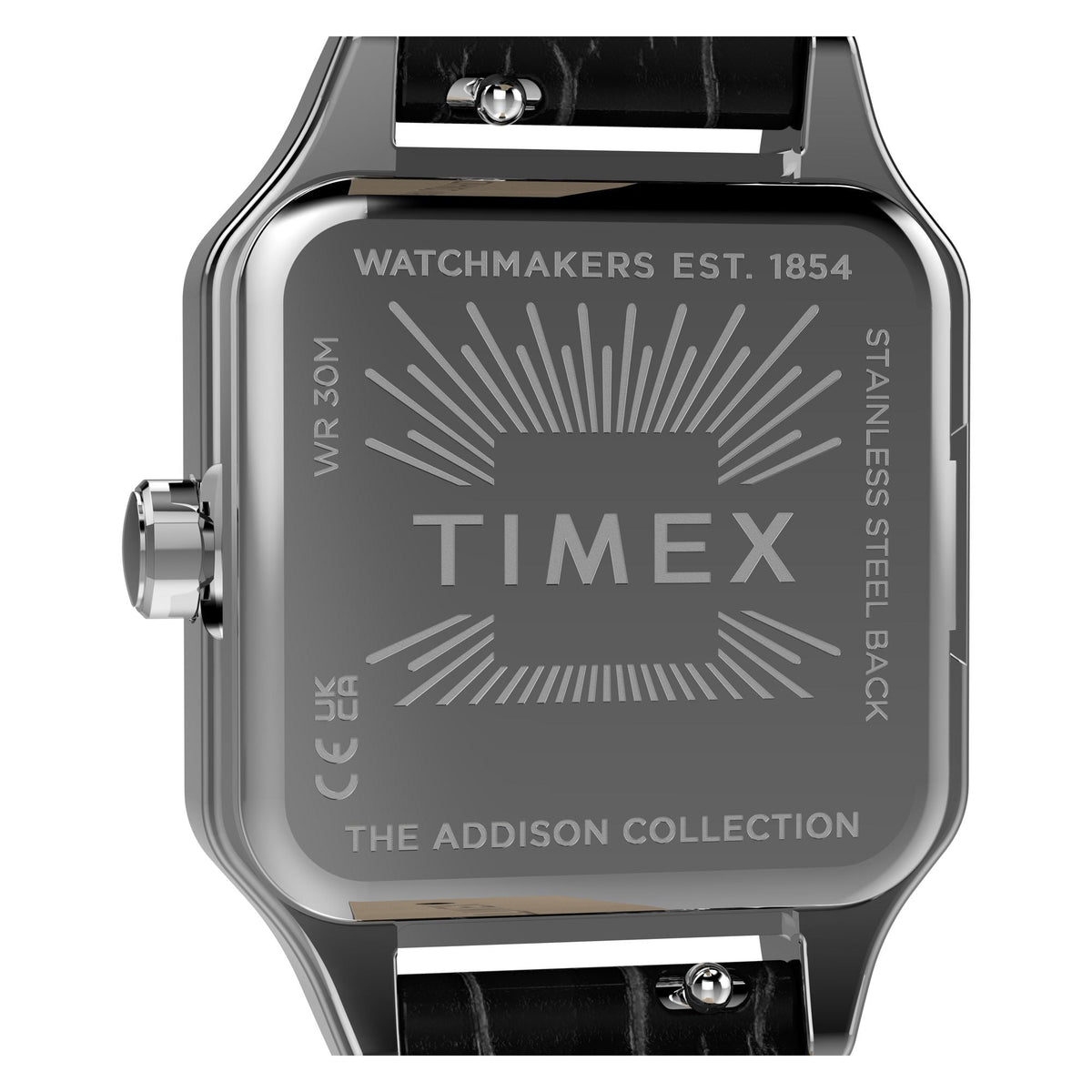 TW2Y90600 Reloj Timex Addison de dama correa de cuero - Cuero Negro