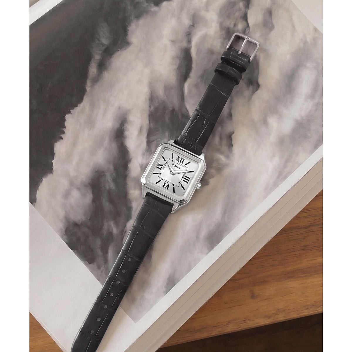 TW2Y90600 Reloj Timex Addison de dama correa de cuero - Cuero Negro