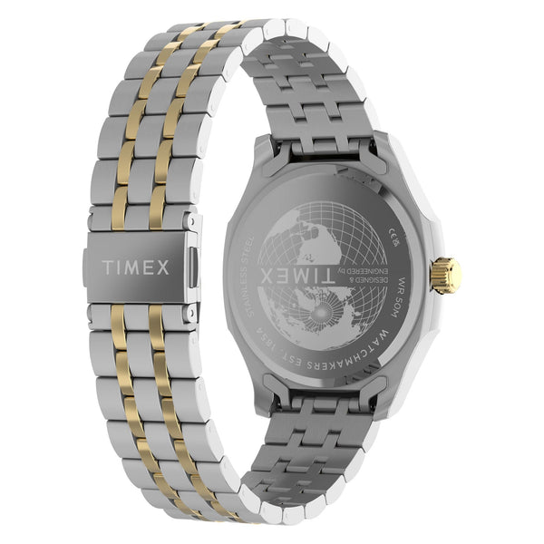 TW2Y91400 Reloj Timex Marquee de hombre correa de metal bicolor