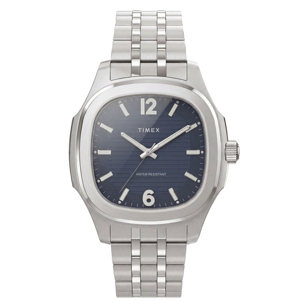 TW2Y91500 Reloj Timex Marquee de hombre correa de metal plateado