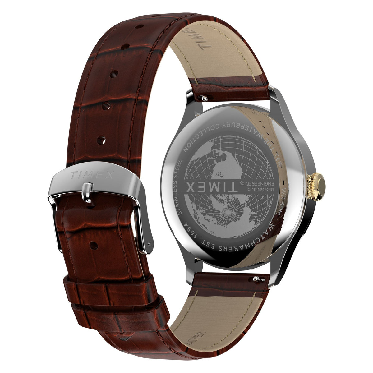 TW2Y92100 Reloj Timex Waterbury de hombre correa de cuero - Cuero Marrón