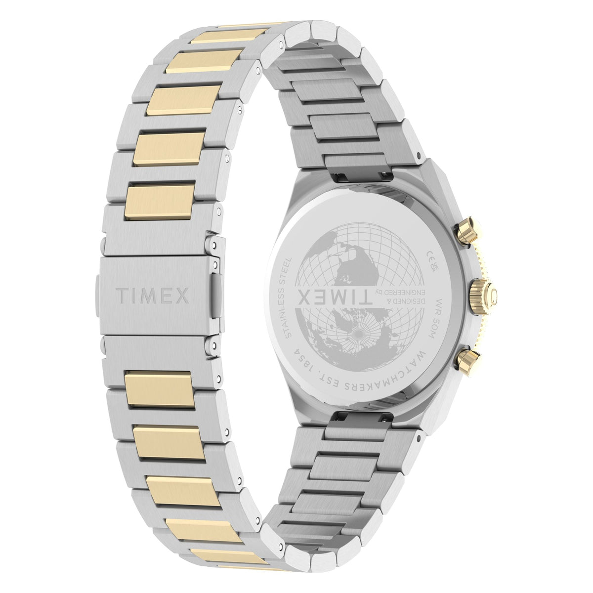 TW2Y92300 Reloj Timex Q Continental de hombre correa de metal - Acero Inoxidable Bicolor