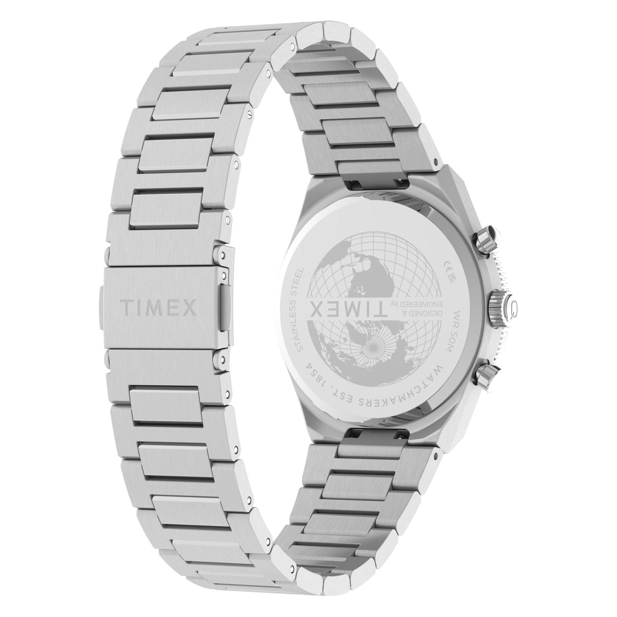 TW2Y92400 Reloj Timex Q Continental de hombre correa de metal - Acero Inoxidable Plateado