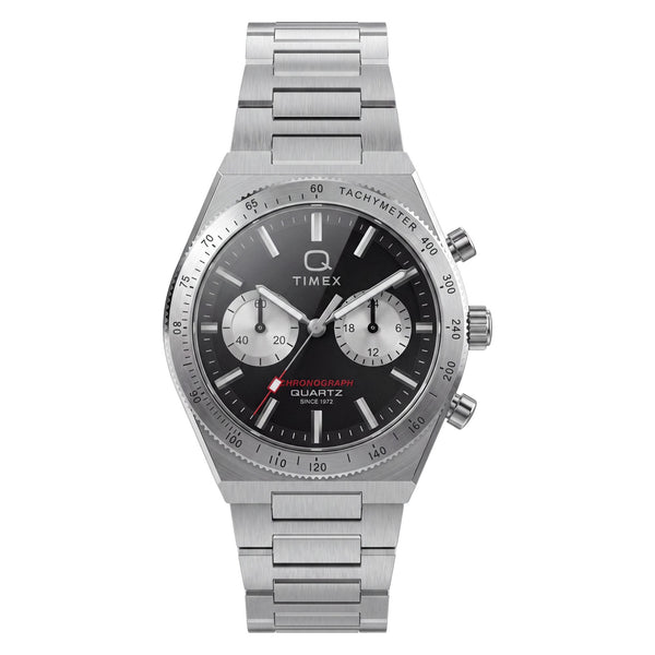 TW2Y93200 Reloj Timex Q Continental de hombre correa de metal plateado