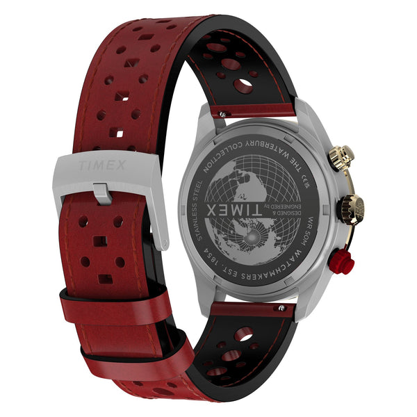 TW2Y93400 Reloj Timex Waterbury Heritage de hombre correa de cuero rojo