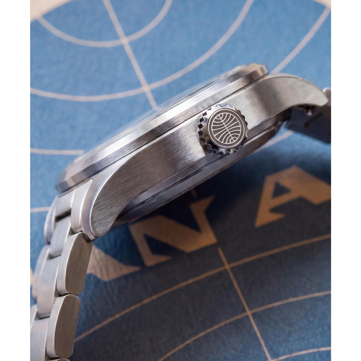 TW2Y94600 Reloj Timex Waterbury Pan Am de hombre correa de metal - Acero Inoxidable Plateado