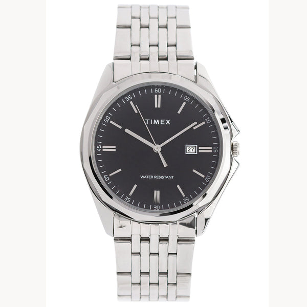 TW2Y97700 Reloj Timex Trend de caballero correa de metal plateado