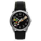 TW2Y99300 Reloj Timex Looney Tunes de hombre correa de cuero - Cuero Negro
