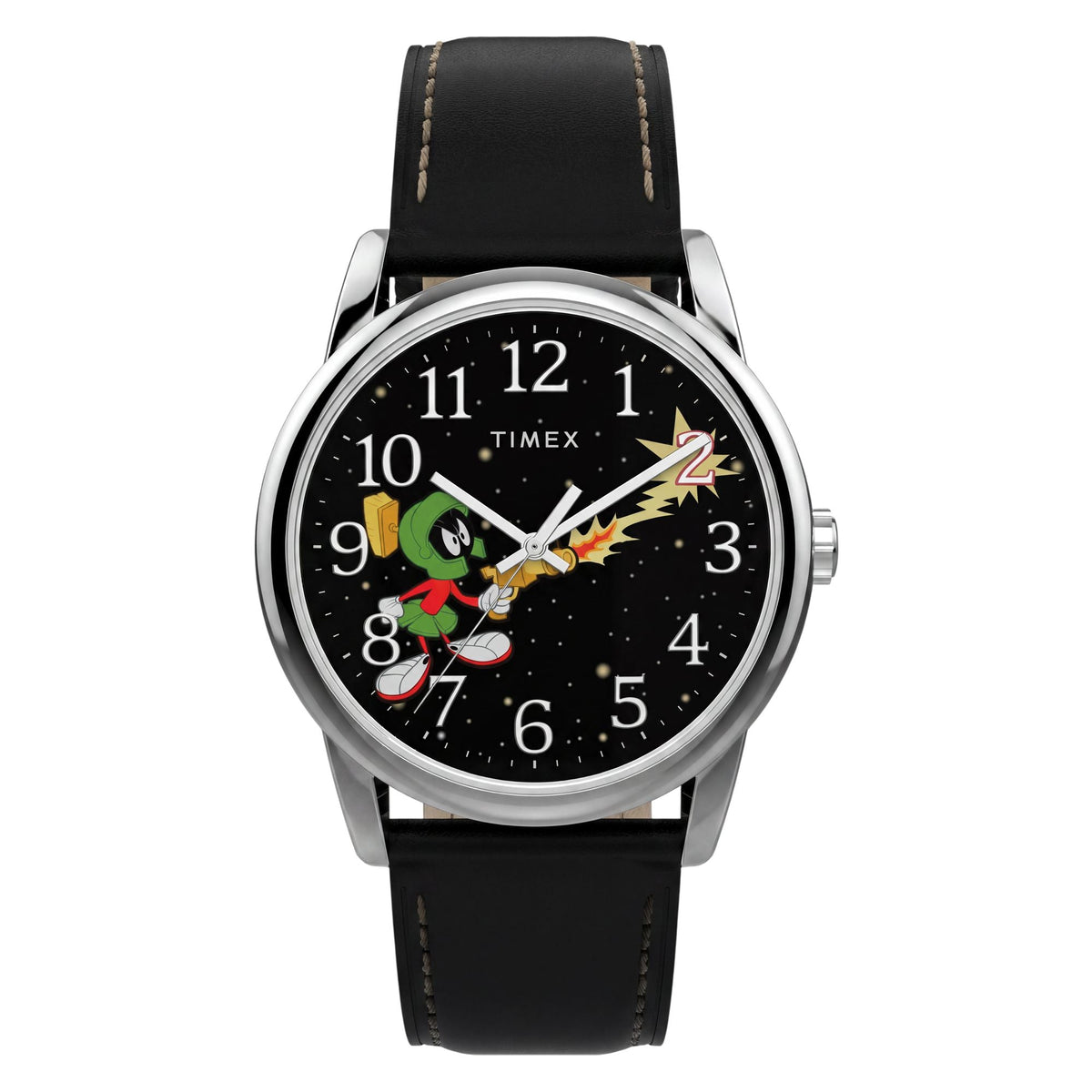 TW2Y99300 Reloj Timex Looney Tunes de hombre correa de cuero - Cuero Negro