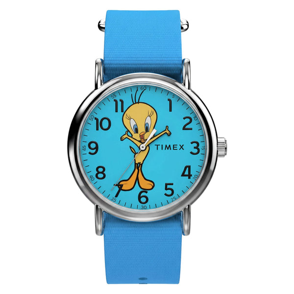 TW2Y99500 Reloj Timex Looney Tunes de hombre correa de tela azul