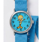 TW2Y99500 Reloj Timex Looney Tunes de hombre correa de tela - Tela Azul
