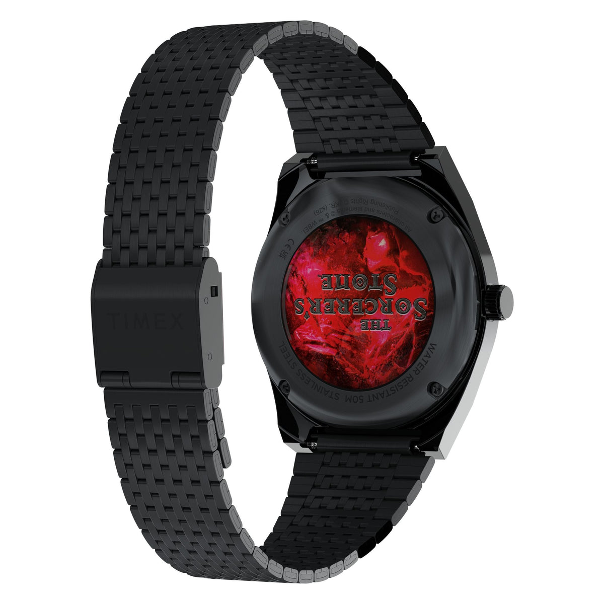 TW2Y99700 Reloj Timex Q Harry Potter de hombre banda de metal - Acero Inoxidable Negro
