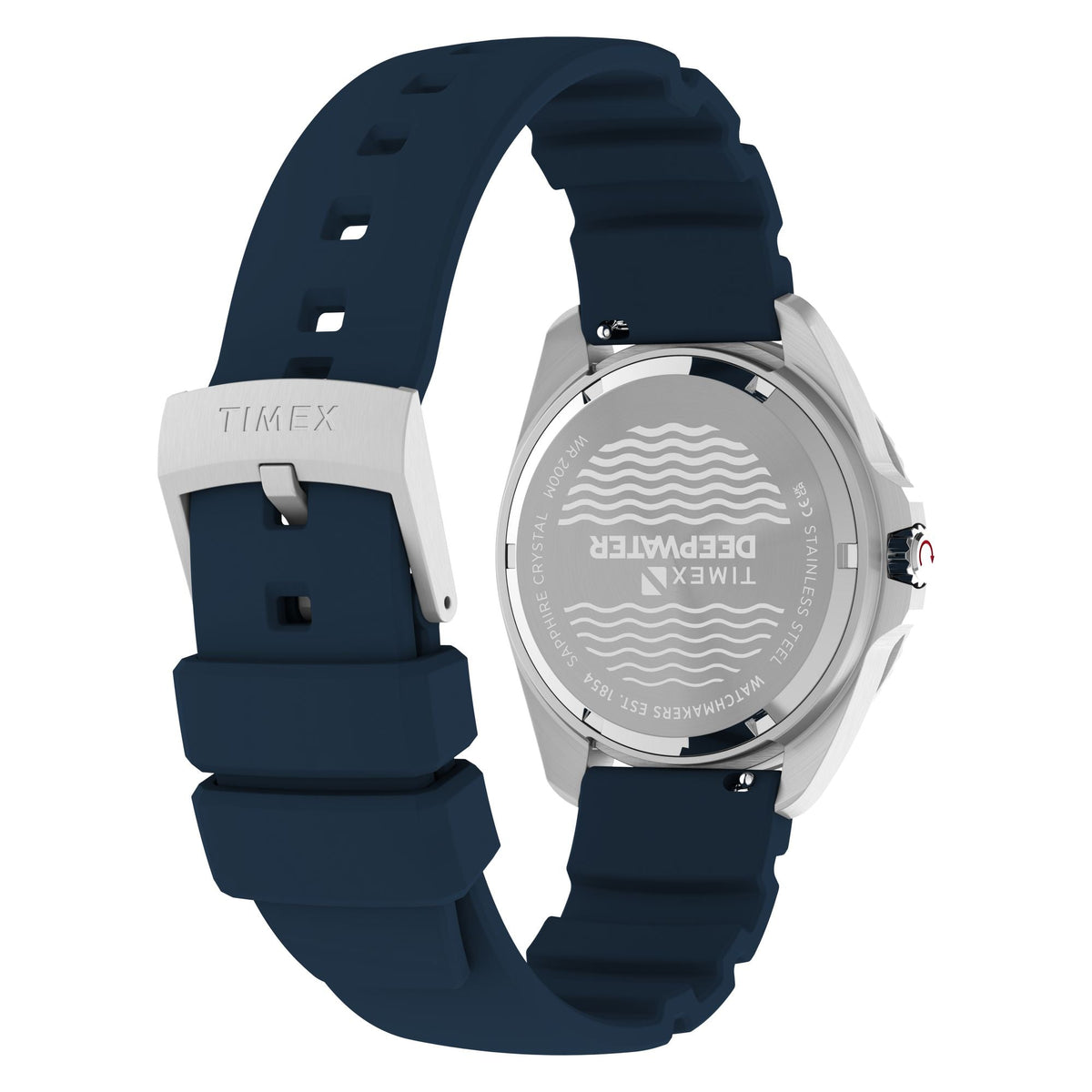 TW3A01900 Reloj Timex Deepwater de hombre correa de caucho - Resina Azul