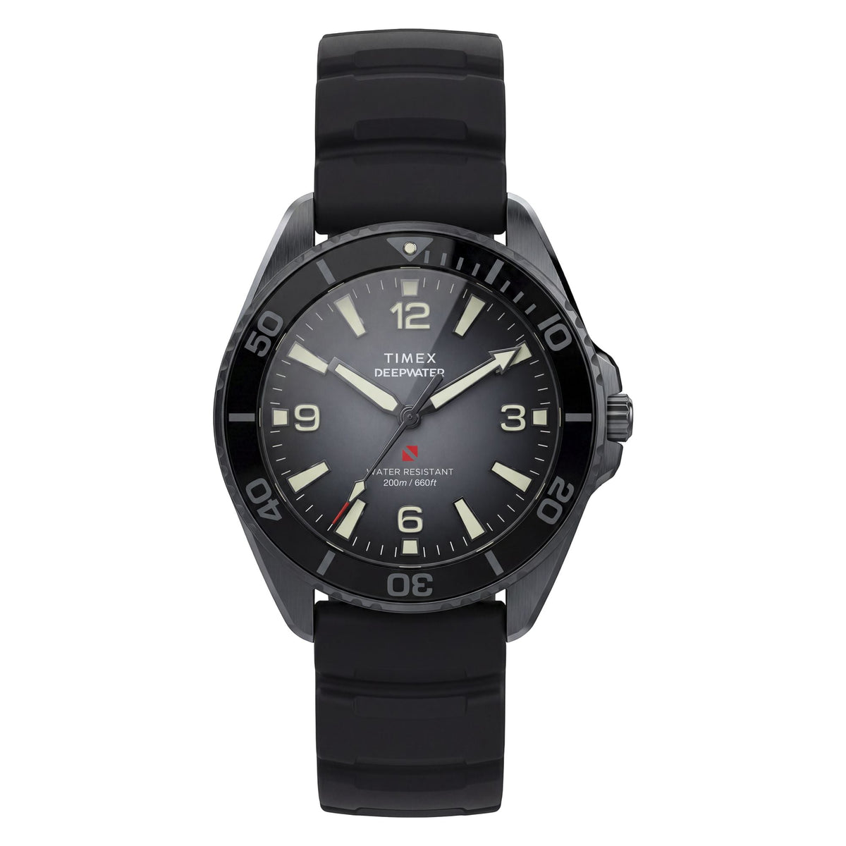 TW3A02000 Reloj Timex Deepwater de hombre correa de silicona - Resina Negro