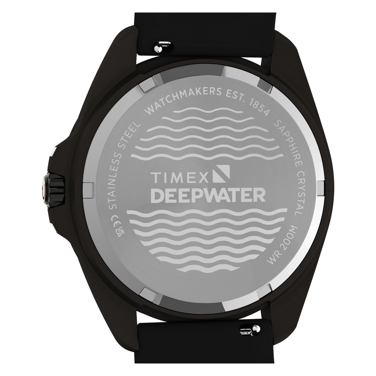 TW3A02000 Reloj Timex Deepwater de hombre correa de silicona - Resina Negro