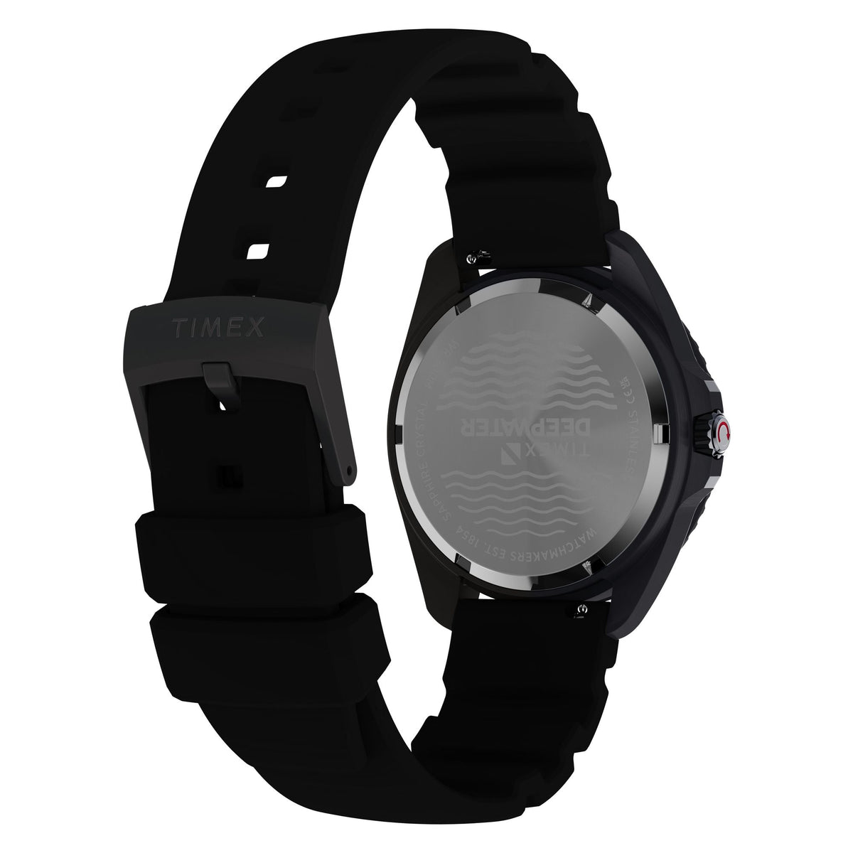 TW3A02000 Reloj Timex Deepwater de hombre correa de silicona - Resina Negro