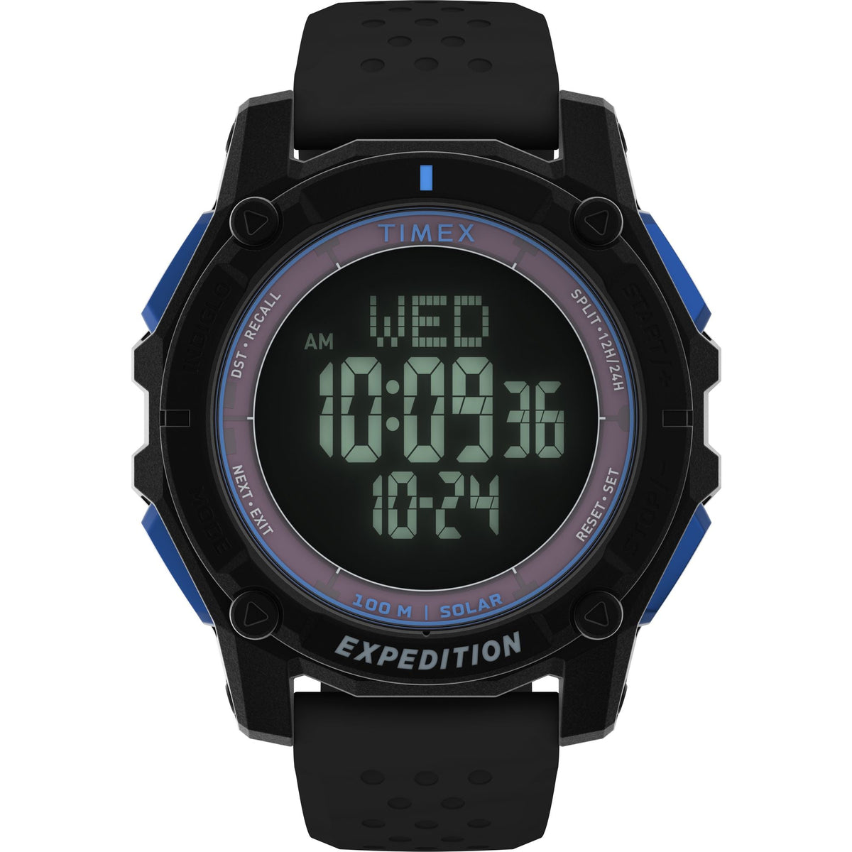 TW4B33900 Reloj Timex Expedition Ridge Solar de hombre correa de silicona Solar - Resina Negro