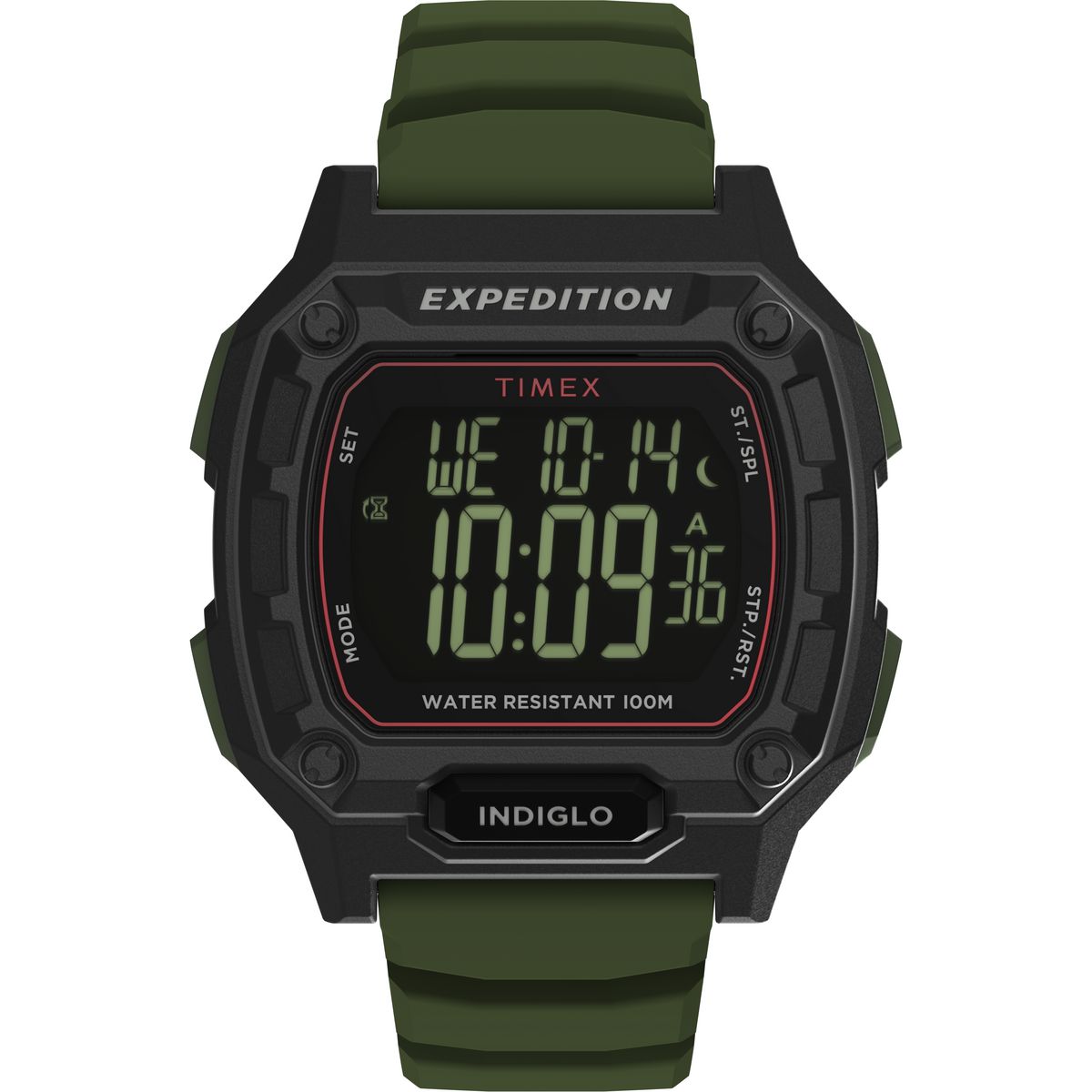 TW4B34500 Reloj Timex Expedition digital de hombre correa de resina - Resina Verde