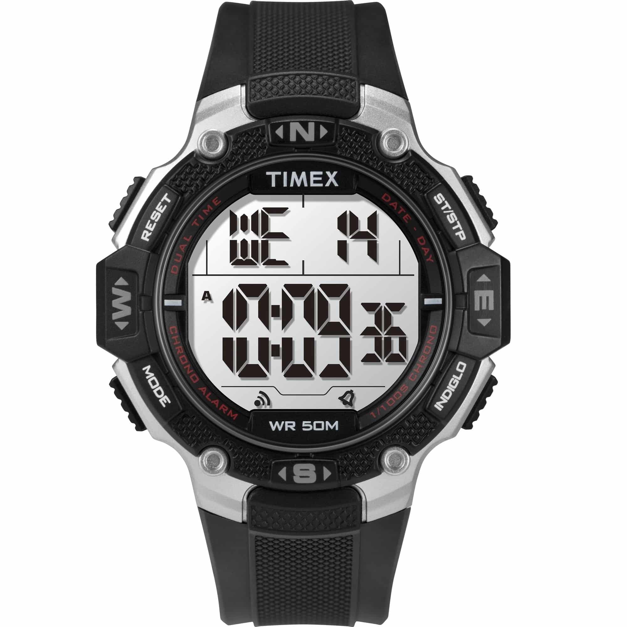 TW5M41200 Reloj Timex Ironman Digital Hombre Correa Caucho Negro