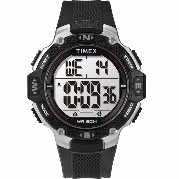 TW5M41200 Reloj Timex Ironman Digital Hombre Correa Caucho Negro