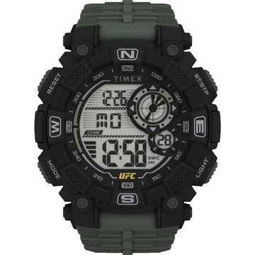 TW5M53900 Reloj Timex Digital UFC de hombre correa de resina - Resina Verde