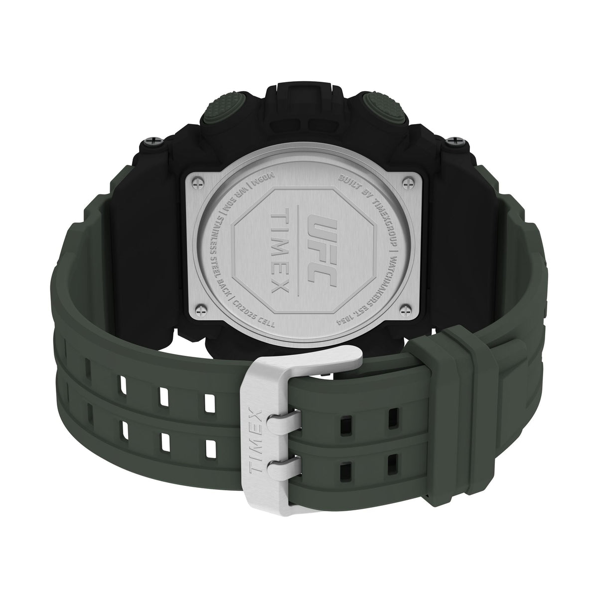 TW5M53900 Reloj Timex Digital UFC de hombre correa de resina - Resina Verde