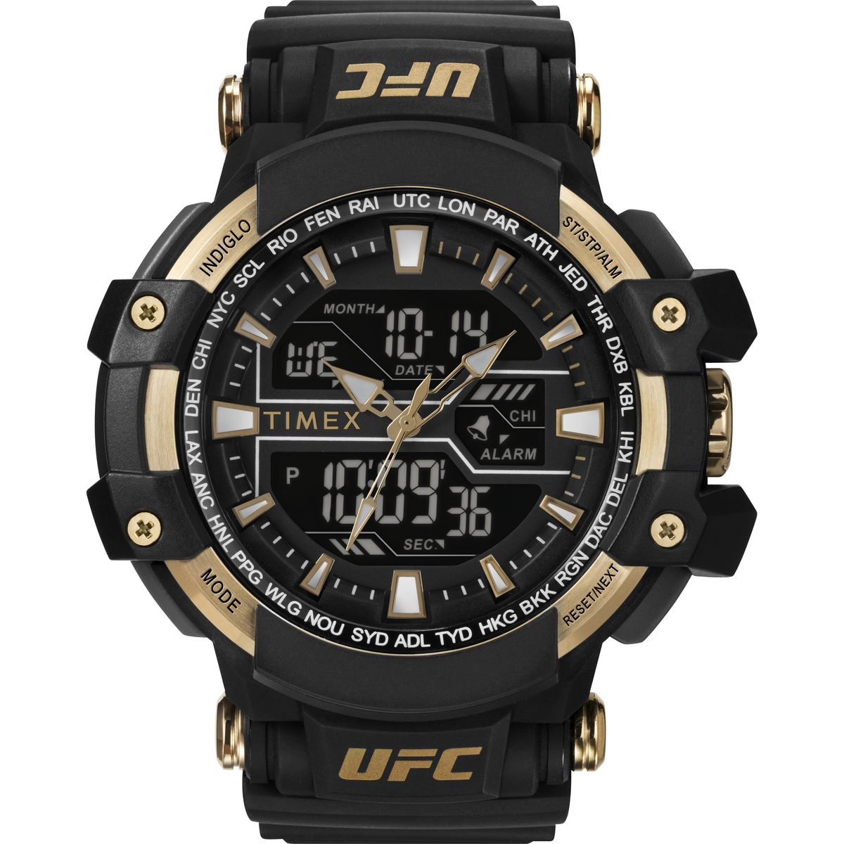 TW5M58300 Reloj Timex UFC Combat Hombre Correa Silicona