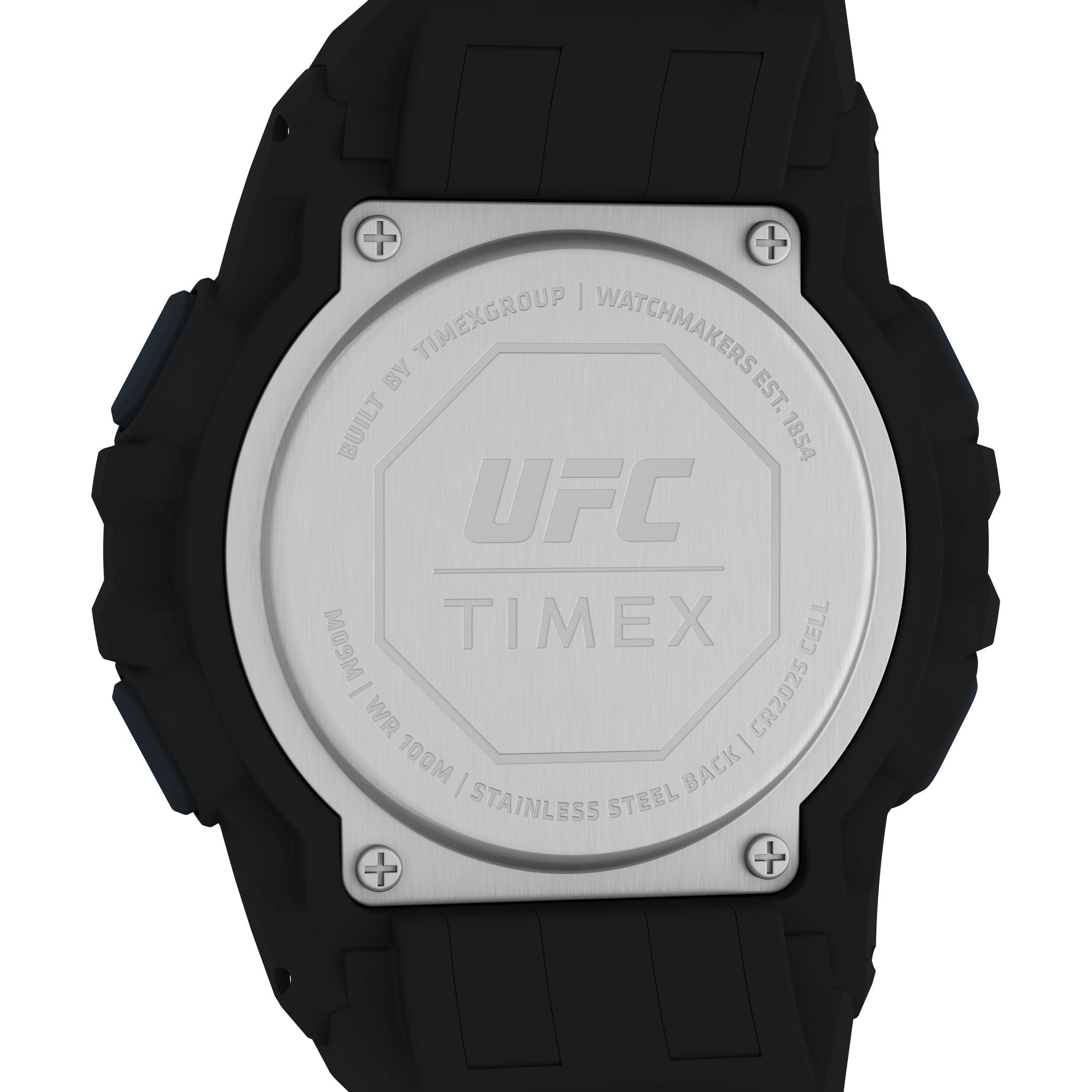TW5M59100 Reloj Timex UFC Rush Hombre Caucho Negro Rojo