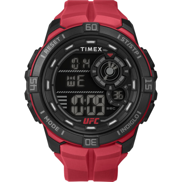 TW5M59200 Reloj Timex UFC Rush Hombre Caucho Rojo