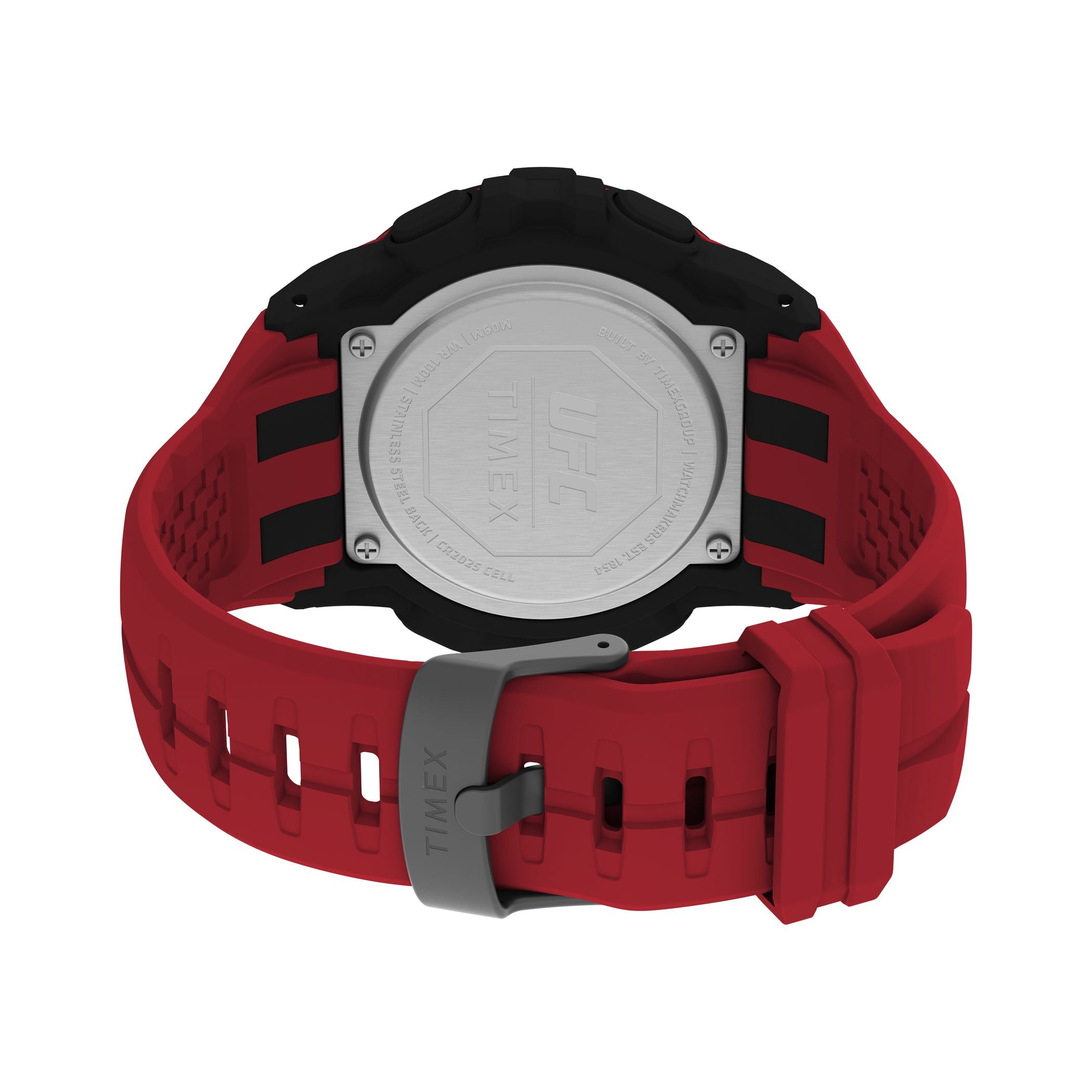 TW5M59200 Reloj Timex UFC Rush Hombre Caucho Rojo
