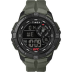 TW5M59400 Reloj Timex UFC Hombre Correa Caucho Verde Militar