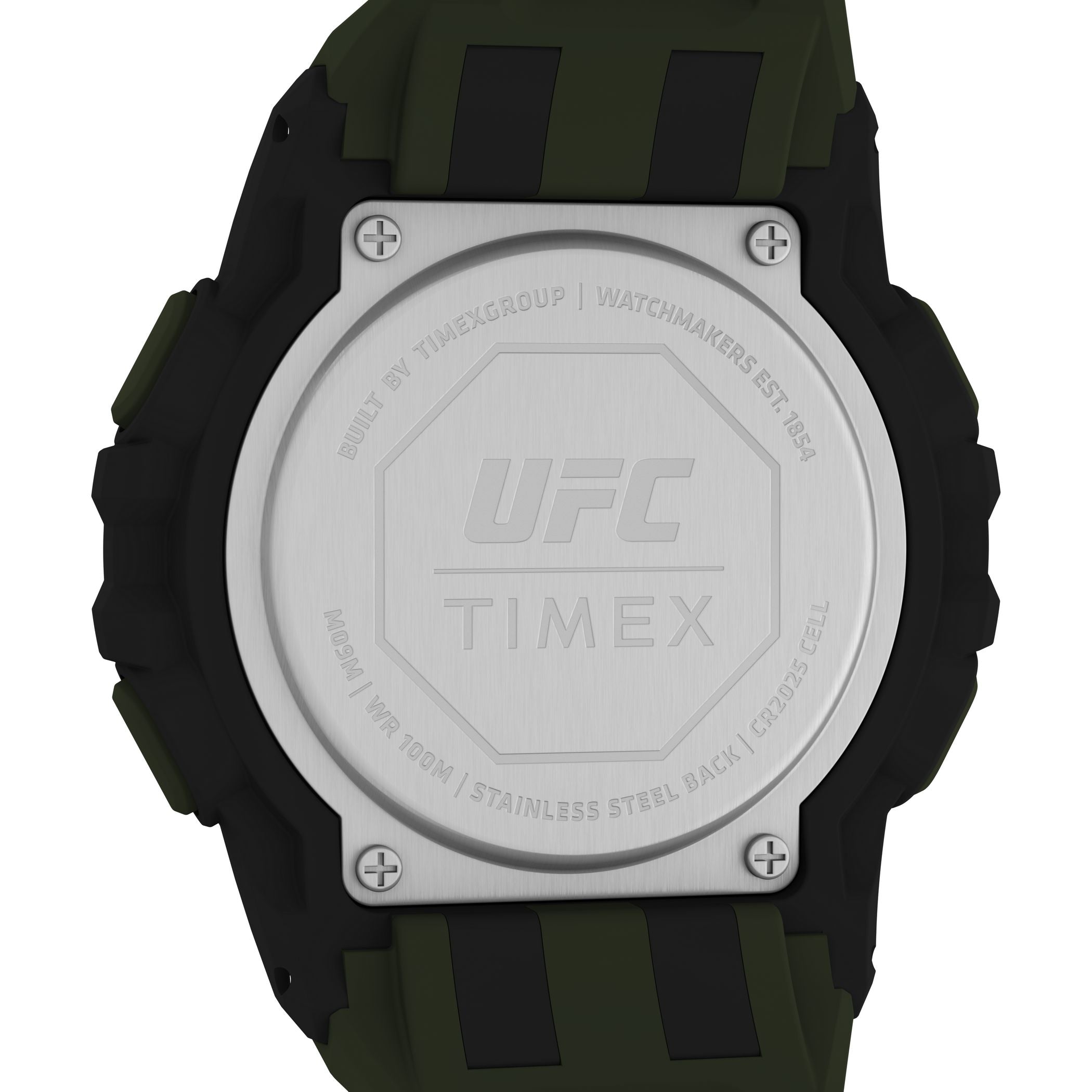 TW5M59400 Reloj Timex UFC Hombre Correa Caucho Verde Militar
