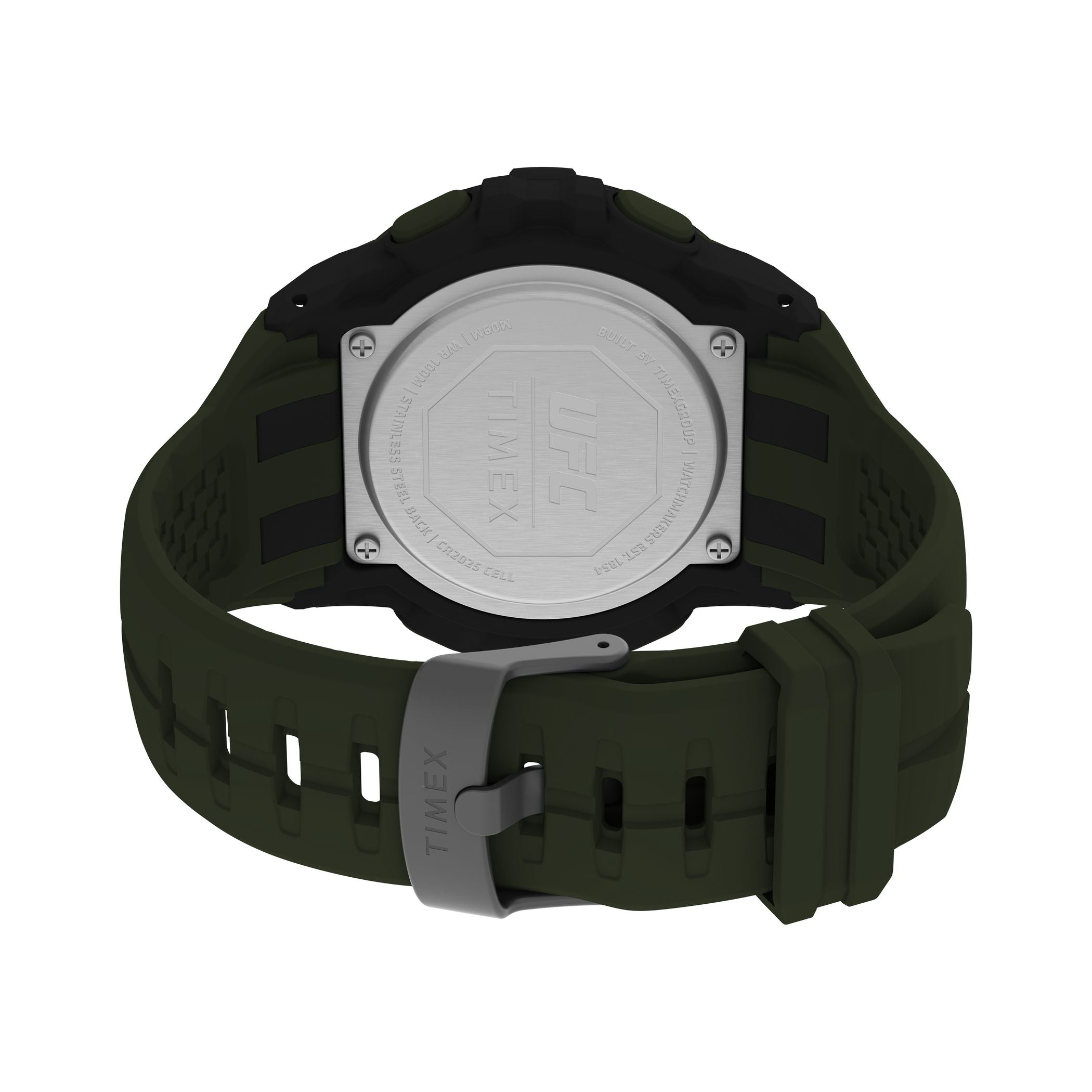 TW5M59400 Reloj Timex UFC Hombre Correa Caucho Verde Militar