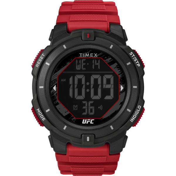 TW5M59800 Reloj Timex UFC Hombre Correa Caucho Rojo