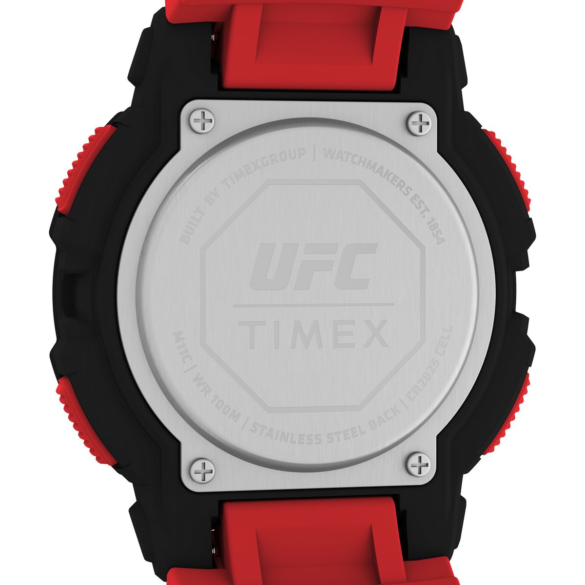 TW5M59800 Reloj Timex UFC Hombre Correa Caucho Rojo