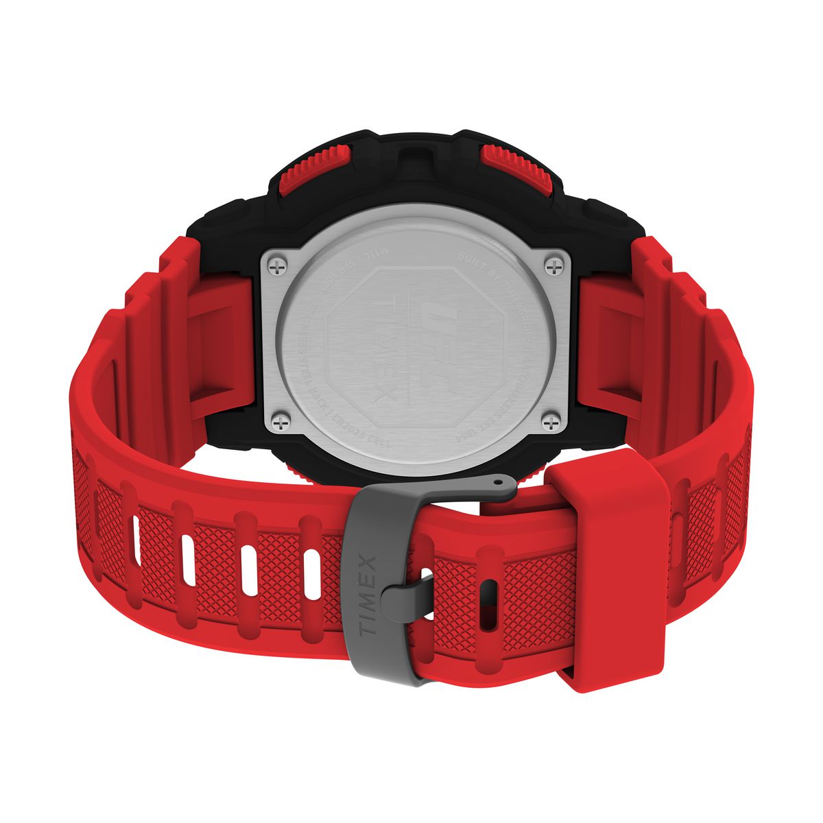 TW5M59800 Reloj Timex UFC Hombre Correa Caucho Rojo
