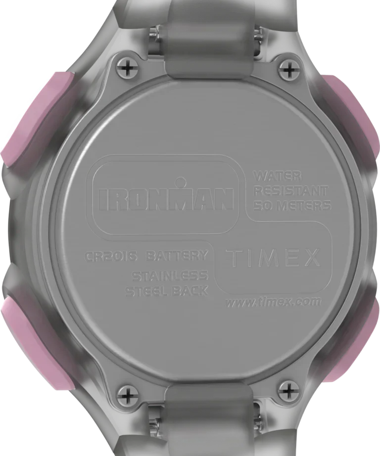 TW5M65700 Reloj Timex Ironman Mujer Resina Gris y Rosa