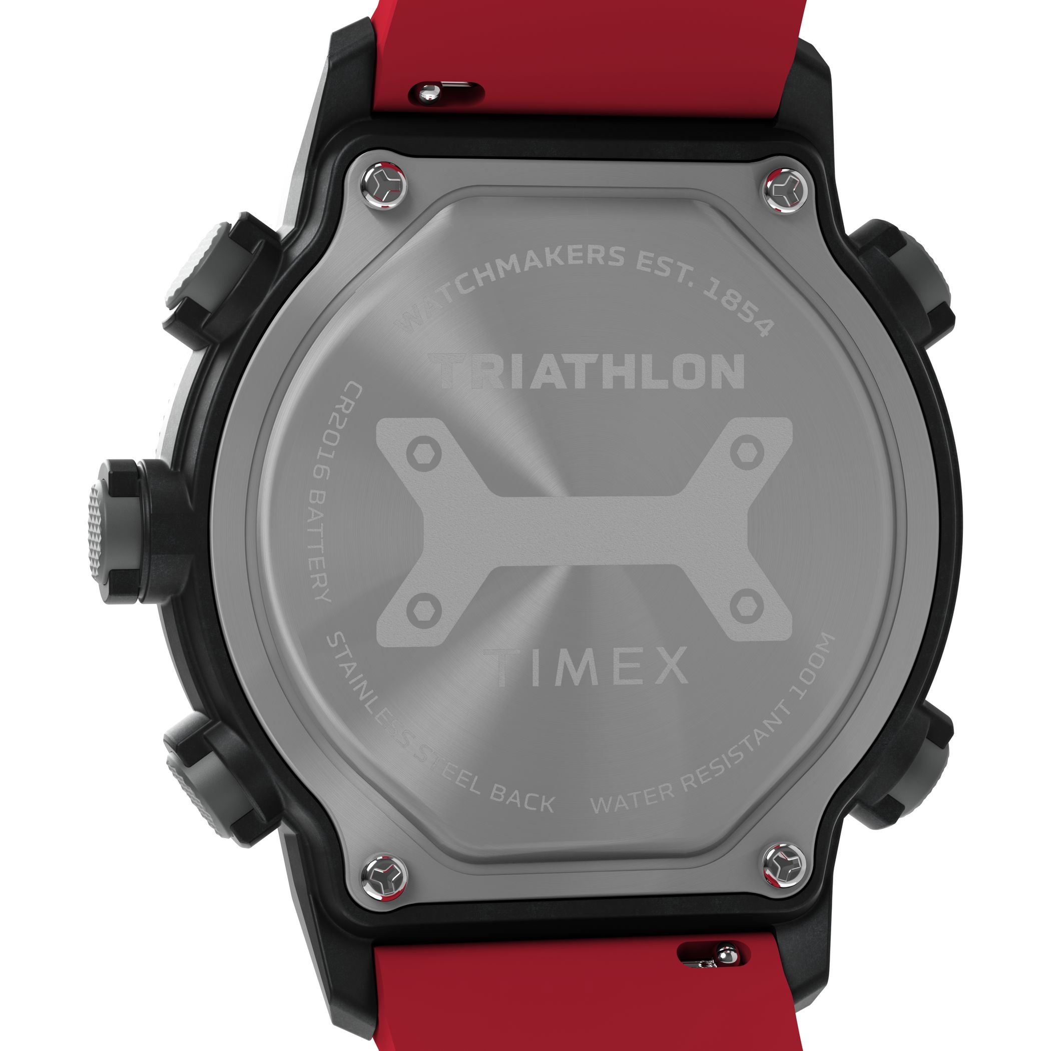 TW5M67000 Reloj Timex Triathlon Hombre Resina Rojo