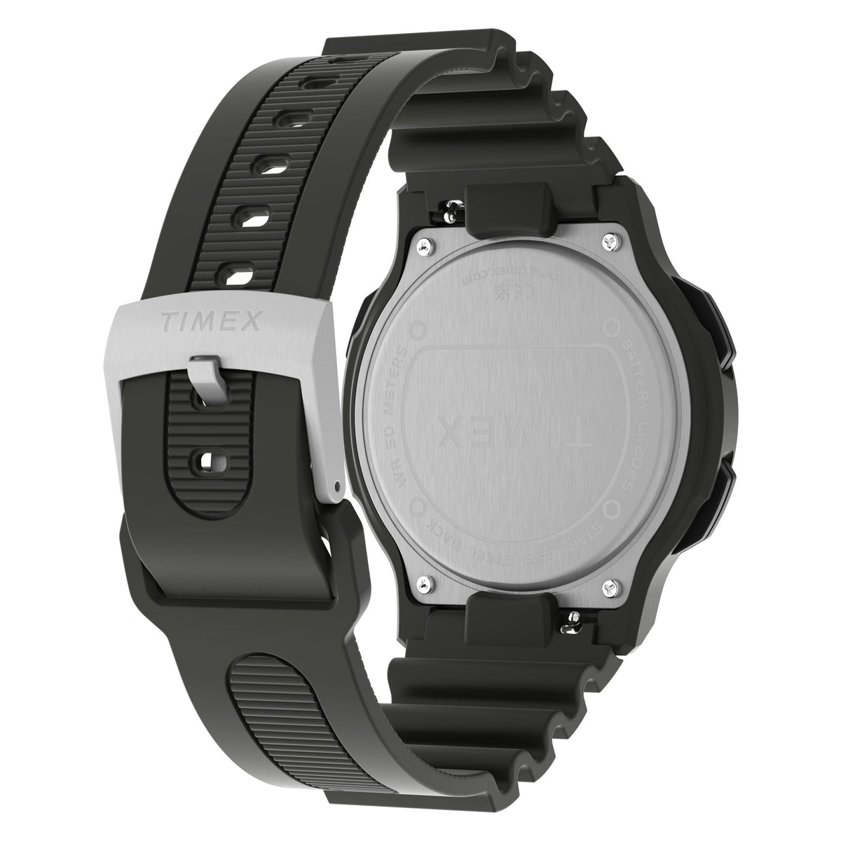 TW5M74000 Reloj Timex Retroware Digital de caballero correa de caucho - Resina Negro