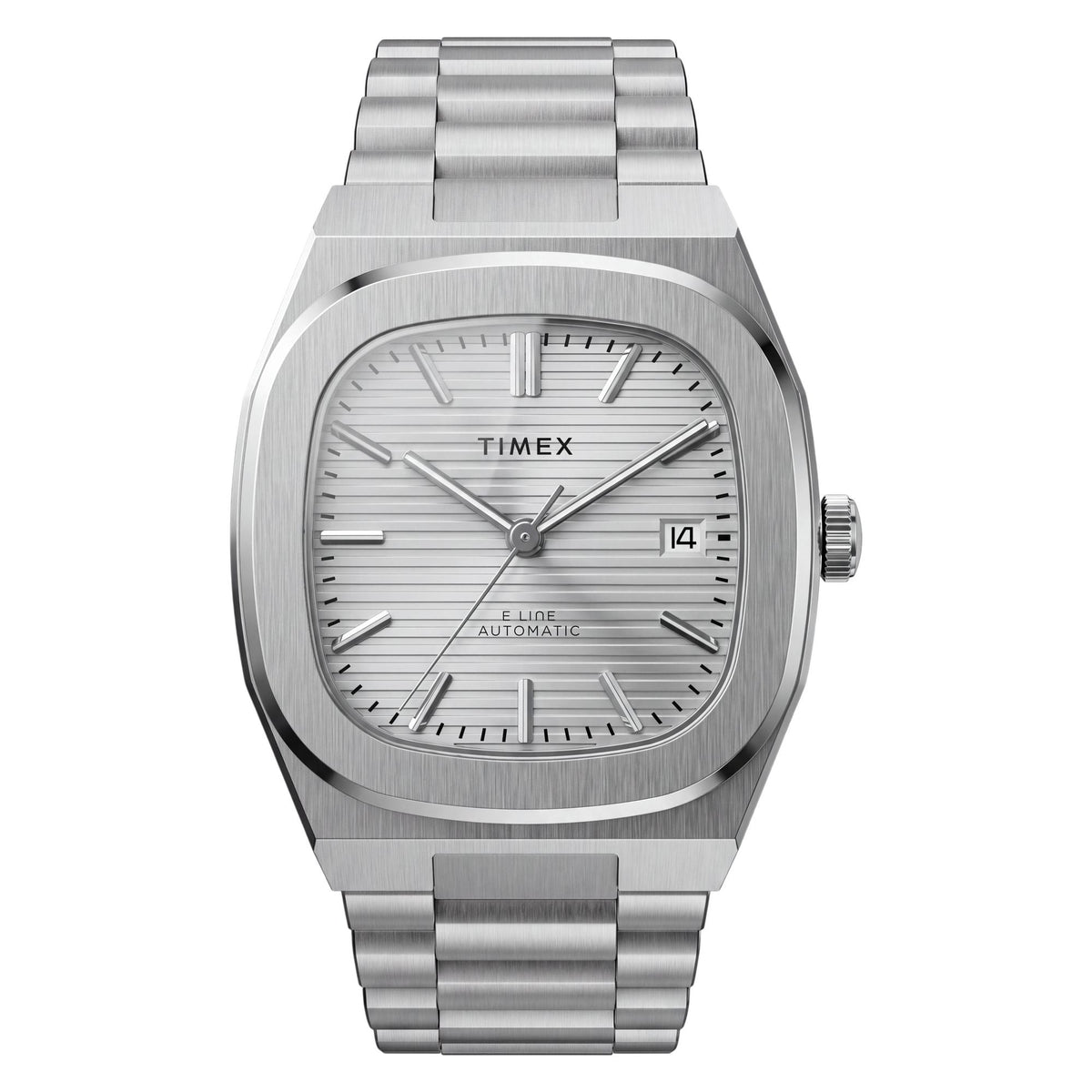 TW6A00500 Reloj Timex E Line Automático de hombre correa de metal - Acero Inoxidable Plateado