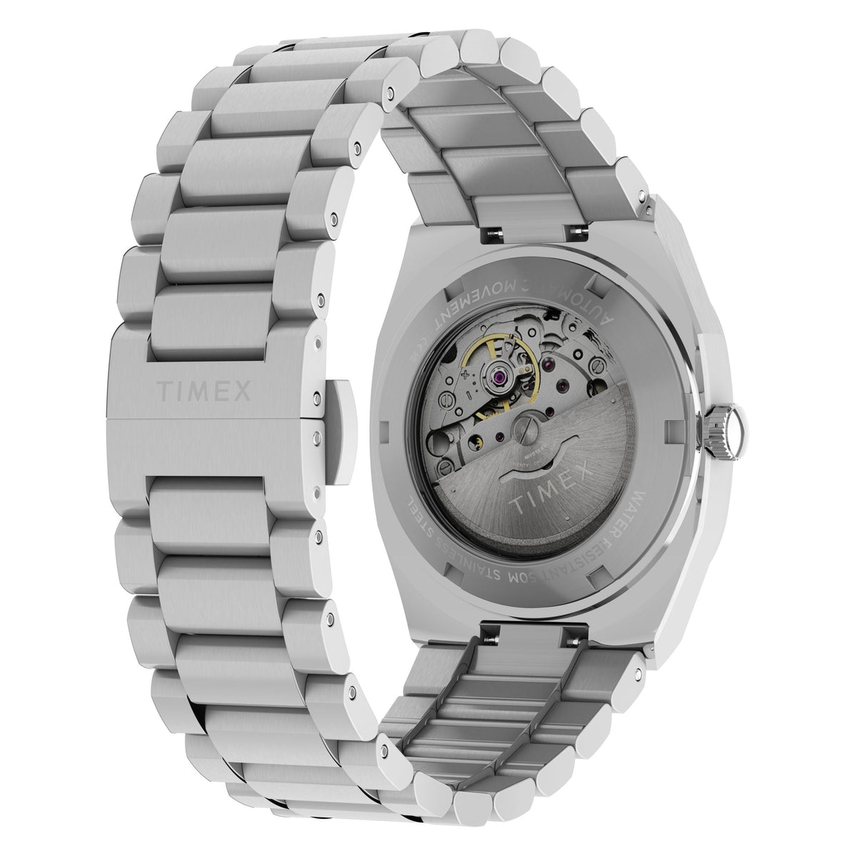 TW6A00500 Reloj Timex E Line Automático de hombre correa de metal - Acero Inoxidable Plateado