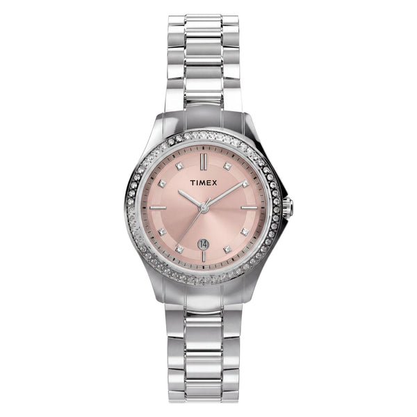 TW6A05800 Reloj Timex Celine de dama correa de metal plateado