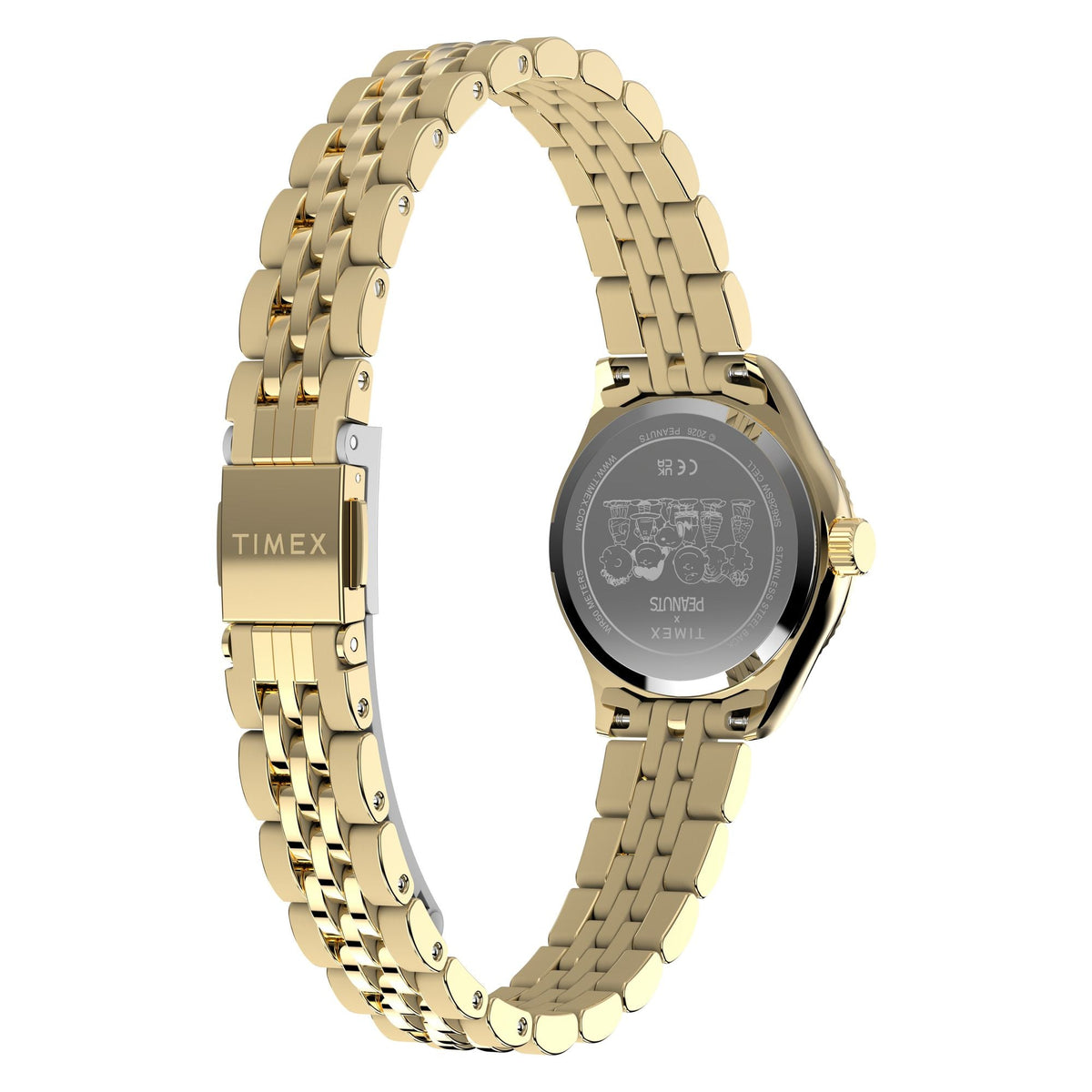 TW6A07400 Reloj Timex Legacy Peanuts Mini de dama correa de metal snoopy - Acero Inoxidable Dorado