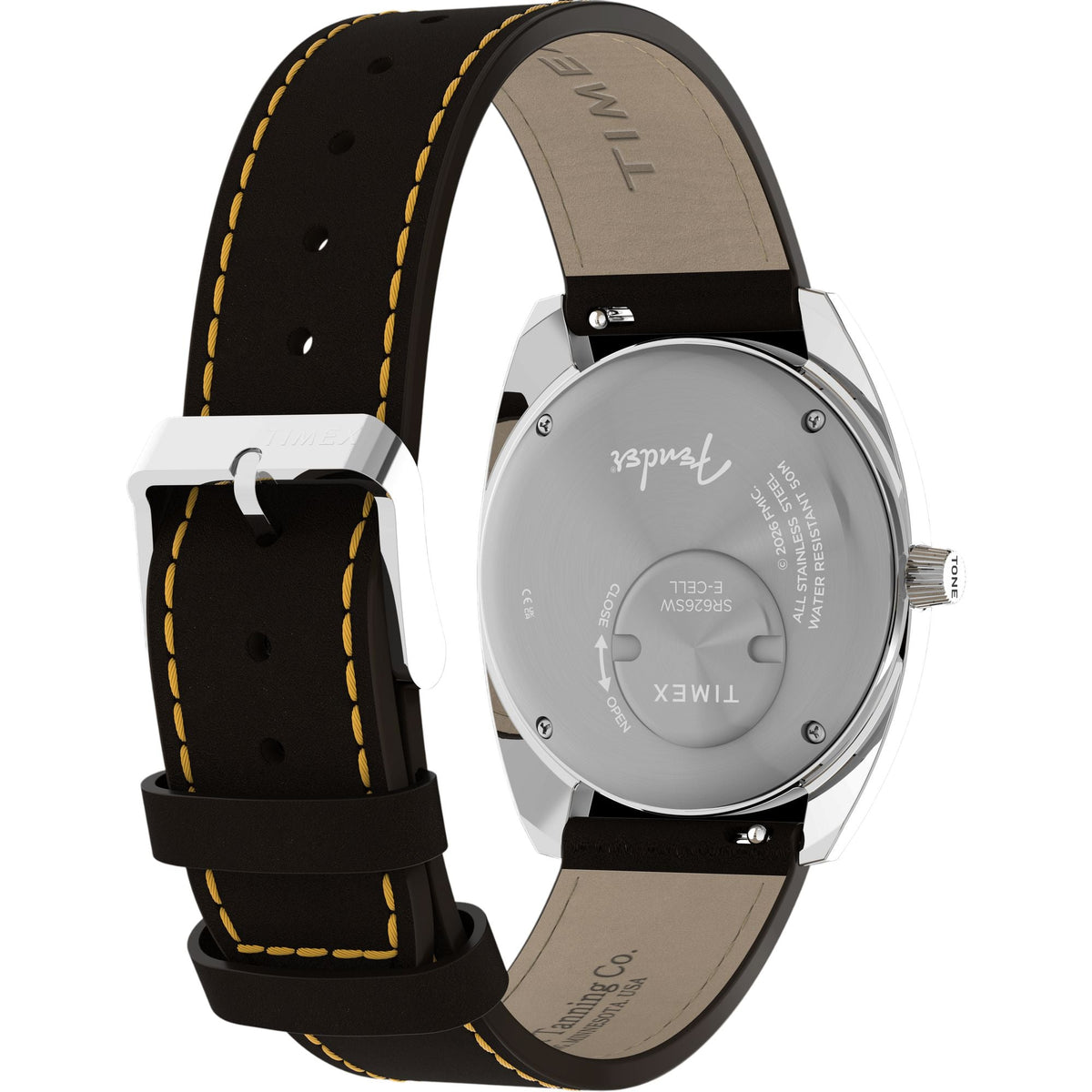TW6A14700 Reloj Timex Fender Automático de caballero pulsera de piel - Cuero Marrón