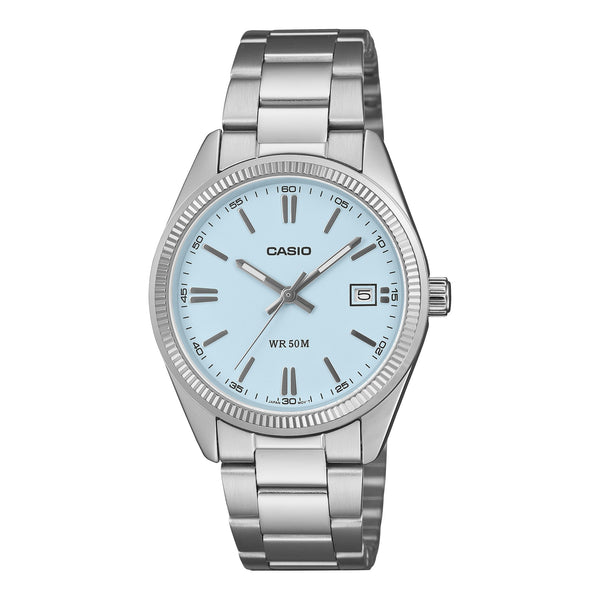UTP-1302PD-2A2V Reloj Casio de dama correa de metal - Acero Inoxidable Plateado