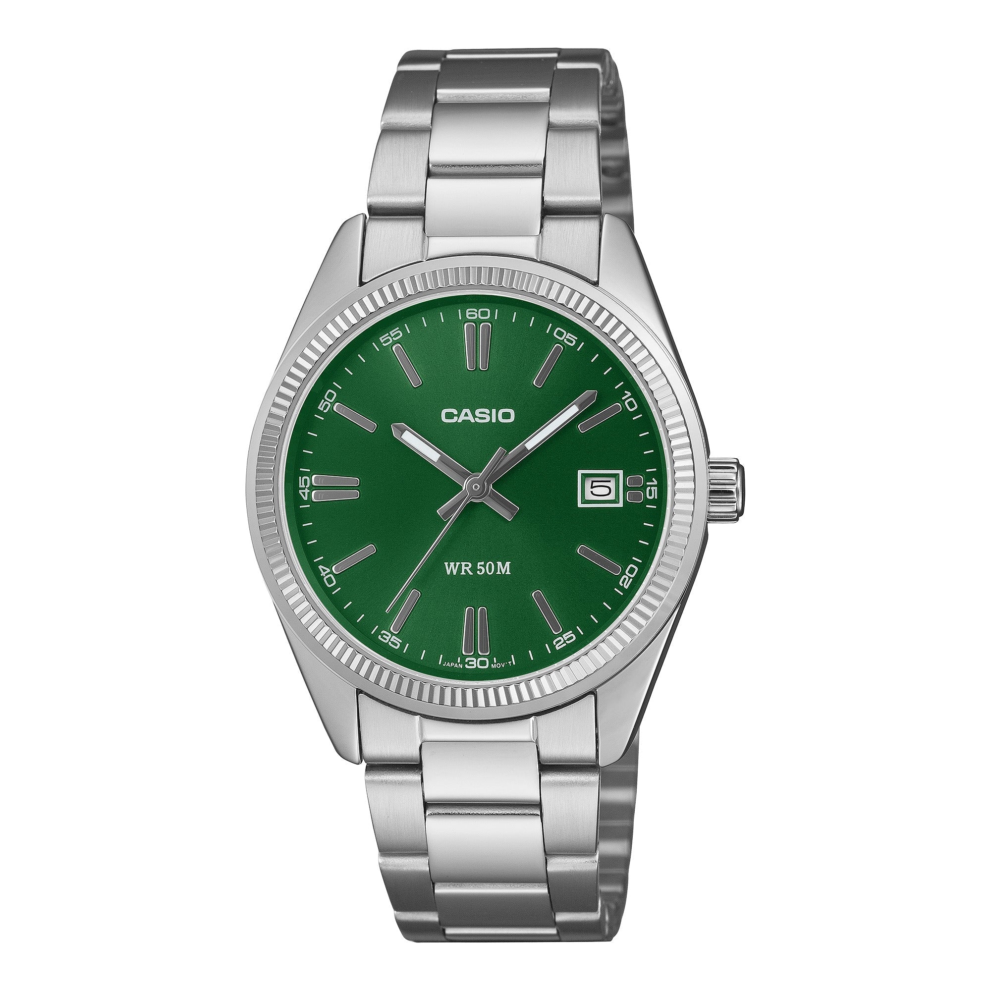 UTP-1302PD-3A1V Reloj casio de mujer correa de metal - Acero Inoxidable Plateado