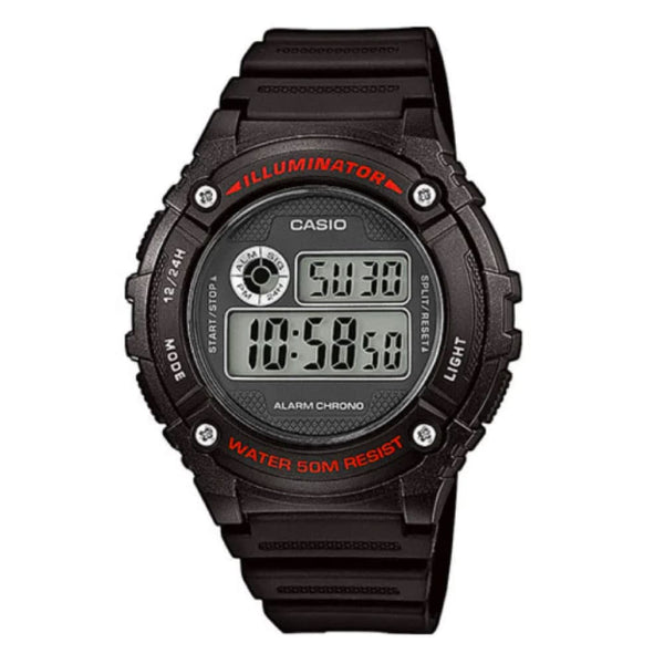 W-216H Reloj Casio Illuminator Hombre Resina Negro